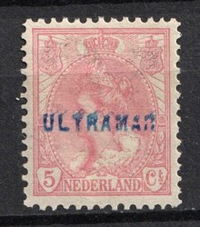 1899-1920 5c Netherlands, 'Ultramar', Overseas Specimen. No gum (*) | ...