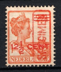 1921 12.5c on 22.5c Netherlands East Indies, Netherlands Colonies, ...