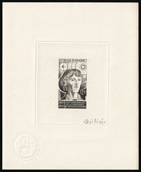 1973 125fr Republic of Benin (Dahomey), Airmail, Master Die Proof ...