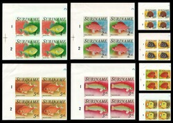 1976 Republic of Suriname, Imperforate, Plate Proofs, Complete Set, ...