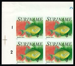 1976 Republic of Suriname, Imperforate, Plate Proofs, Complete Set, ...