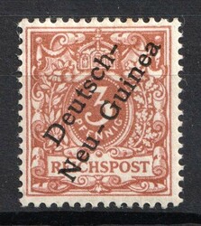 1899 3pf New Guinea, German Colonies, Germany, Brown Ochre Color. MH, ...