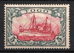 1900 5m Togo, German Colonies, Kaiser’s Yacht, Germany. MLH, Michel ...