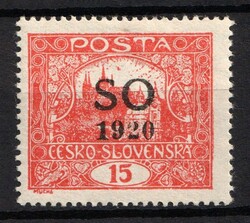 1920 15h East Upper Silesia, Czechoslovakia, Perf. 13.75. MH, Michel ...