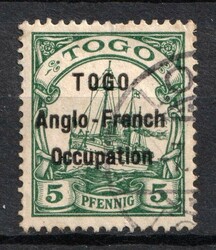 1914 5pf British Occupation of Togo, Kaiser’s Yacht, German ...