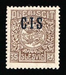 1920 35pf Joining of Schleswig, Germany, Official Stamps, Signed. MH, ...