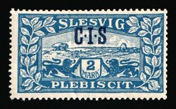 1920 2m Joining of Schleswig, Germany, Official Stamps, Signed. MH, ...