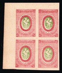 1864 2k Wenden, Livonia, Russian Empire, Russia, Block of Four, ...