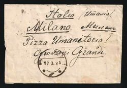 1923 AZERBAIJAN Cover of ordinary letter sent abroad from Baku to ...