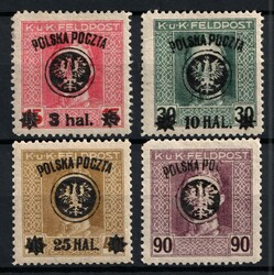 1918 Southern Poland, Austro-Hungarian Occupation, 'Poczta Polska' ...