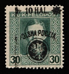1918 10h on 30h Southern Poland, Austro-Hungarian Occupation, 'Poczta ...
