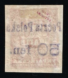 1919 50fen on 50sh Kowel Local Issue, Polish Occupation of Ukraine, ...