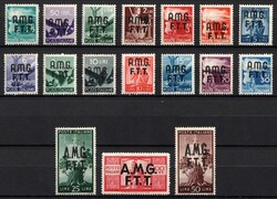 1947/48 Trieste, Italy, Zone A, Allied Military Government, Complete ...