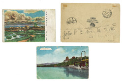 1945-1947 a group of 3 postcards and cover from Soviet Field PO at ...