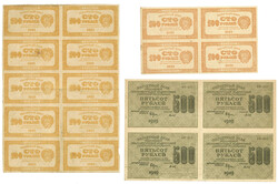 1915-1921 a collection of Imperial Russia and USSR banknotes, ...