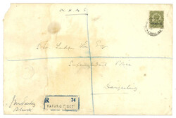 1927. OHMS registered cover from Bailey in Phari to Laden La, ...