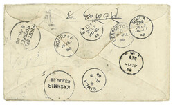 1887 England (4 Aug) to Lieutenant Arthur E. Sandbach, Roorkee, ...