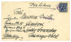 1934 Dairen (2 Oct) to Germany via Siberia, f.w. SYS 25c, tied by ...