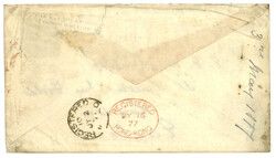 1877 Yokohama (7 May) to England via Brindisi, f.w. Hong Kong QV 1st ...