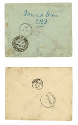 1904 a pair of covers from FPO No. 24 to England and Scotland, f.w. ...