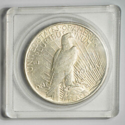 1921-1923 USA Peace Dollar and Morgan Dollar $1 in a group of 5, ...