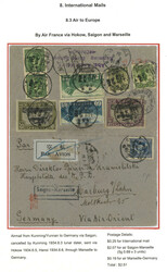 1934 Kunming (3 Jun) to Germany, f.w. SYS ovpt. Limited For Use in ...