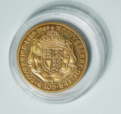 1989 Britain QEII "500th Sovereign Anniversary" gold Sovereign ...