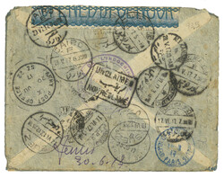 1917 Toupes de L'Indochine military cover to Alexandrie, Egypt, ...