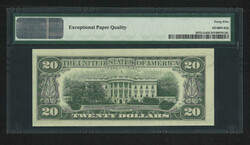 1977 USA Federal Reserve Note Chicago $20. Misalignment Error. Serial ...