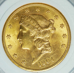 1883 USA Liberty Head Morgan Dollar and 1904 Liberty Head - Double ...