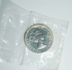 1964 Canada QEII Confederation Conferences 1 Dollar silver coin. 36mm ...