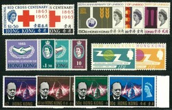 Group o 5 60s commemorative issue. All fresh UM OG. VF