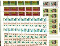 Group of 3 70s commemorative issues all complete set in sheet of 50. ...