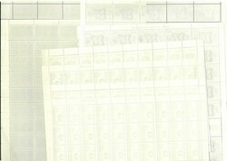 Group of 3 70s commemorative issues all complete set in sheet of 50. ...