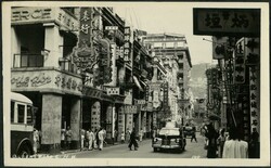 1949 real photo postcard showing Queens Road Central, postally used ...
