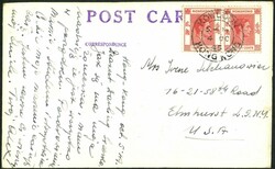 1949 real photo postcard showing Queens Road Central, postally used ...