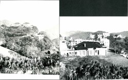 1950s 2x large size press photo (24x20cm) showing building at Peak, ...