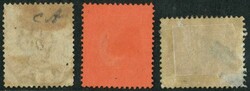 Group of 3 QV from surcharge 7c to 1891 set of 2, all tied by Ligne N ...