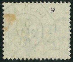 1880 QV 10c CC wmk tied by Poss An Paq No1 in blue ink. VF and scarce