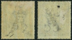1876 QV $3 revenue x2 both with SPECIMEN overprint. Mint OG even ...