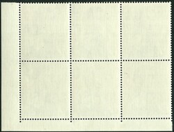 1962 QEII $2 plate corner block of 6 showing ochre colour shift to ...