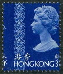 1973 QEII 30c showing perf. shift variety. VF UM