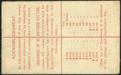 8-Mar-1901 QV 10c registered envelope uprate QV 4c post to UK. With ...