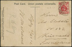 1912 picture postcard showing early Aberdeen city franked KGV 4c with ...