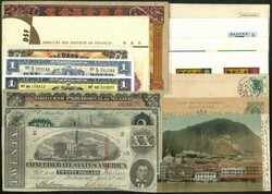 Small collection of HK postcards and FDCs plus few worldwide ...
