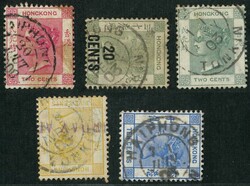 Group of 5 QV all tied by Haiphong Tokin marking in black ink. VF