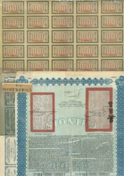 Two ROC 1913 & 1929 $1 and GBP20 Bonds. Fine. ...