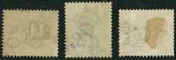 Group of 3 QV from 1891 20c and 1900 12c and 30c all tied by Japan ...