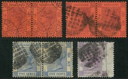 Small collection of QV all tied by different type Straits settlements ...