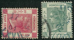 1900 QV 2c and 4c both tied by AUSTIACO LLOYD marking. VF and scarce